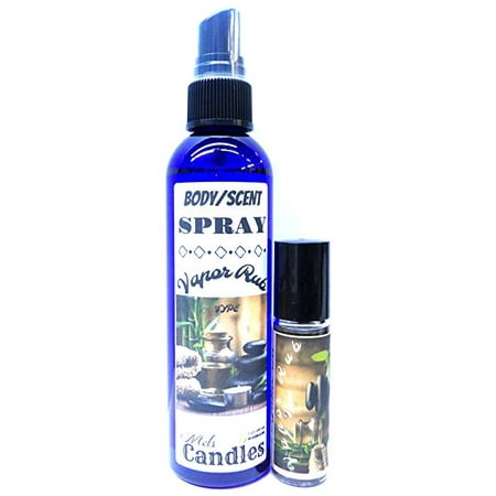 - Combo Vicks Vapor Type 4oz Bottle of Scent Spray And 10ml Bottle of Roll On