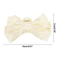 thumbnail image 4 of Unique Bargains 1 Pc Hair Clip Bow Pattern Claw Clip 5.91"x2.17"x2.76" White, 4 of 5