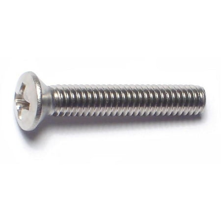 

#8-32 x 1 18-8 Stainless Steel Coarse Thread Phillips Oval Head Machine Screws