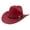 Z5-RD2, variant on Western Cowboy Hat for Men Outback Cowgirl Hat Women Outdoor Hat with Buckle Belt Halloween Accessory