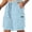 Sky Blue_002, variant on Domuza Mens's Cargo Shorts Drawsting Elastic Waist Running Hiking Bermuda Shorts Knee Length Casual Summer Clothes with Multiple Pockets Complexion XL