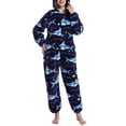 thumbnail image 2 of Pijamas De Una Pieza Para Adultos Jammies Con Capucha Estampado De Patrones De Dibujos Animados Mantenga El Calor Mangas Largas Pijamas De Una Pieza Para El Hogar Tipo 5 XL ANGGREK No, 2 of 6