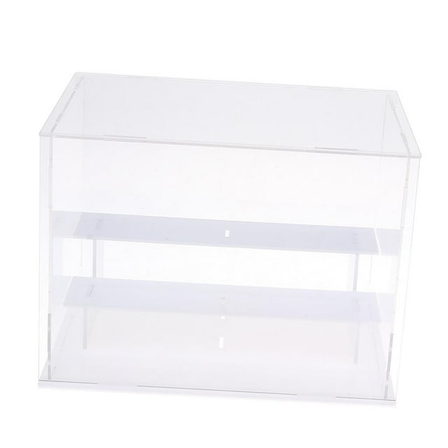 Caja de Exhibición de Juguete de Acrílico Zulema de 2 Capas, a Prueba de Polvo, 21x15x16cm