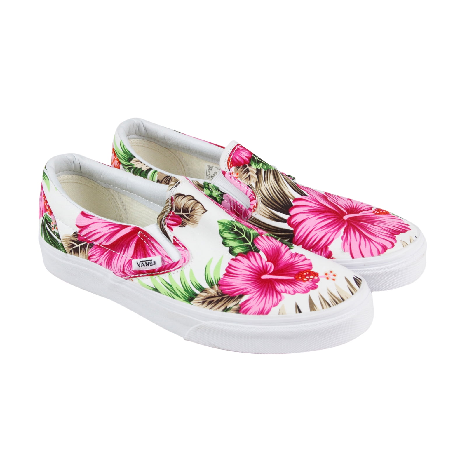 cream colored slip on vans