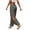 Dark Gray, variant on High Slit Harem Pants for Women Hippie Pilates Dance Yoga Workout Trousers Elastic Waist Comfot Breathable Soft Loose Fit Daily Wear Pants Black XXL