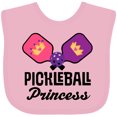 thumbnail image 3 of Inktastic Pickleball Princess Girls Baby Bib, 3 of 4