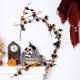 thumbnail image 3 of Halloween Black Maple Leaf and Pumpkin Vine Artificial Fall Leaves Garland Festival Hanging Garland Door Front Wreath, 3 of 5
