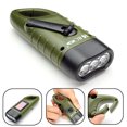 thumbnail image 1 of Mini Solar Powered Hand Crank Flashlight Rechargeable LED Emergency Flashlight Cranking LED Camp Light with Clip For Emergency Hiking Camping Survival Gear, 1 of 8