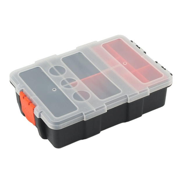 BLLBOO-box for tools-component case-plastic tool box-small plastic storage  boxes tool-omponents Storage Case - Two-layer Plastic Heavy-duty Components