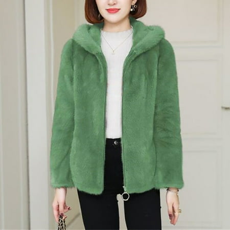 

CAICJ98 Scrub Jackets For Women Women s Puffer Jacket Oversized Winter Warm Short Coat Green XXL