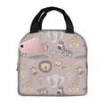 thumbnail image 1 of Easygdp Safari Animals Bolsa Térmica Premium - Tela Oxford Impermeable, Gran Capacidad, Bolsillo Frontal, Unisex para Trabajo, Escuela, Actividades al Aire Libre y Picnics, 1 of 8