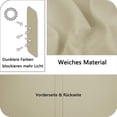 thumbnail image 2 of Piece Eyelet Curtains Opaque Curtain Blackout Living Room Bedroom Blinds Kitchen 240x140cm(LxW) Beige, 2 of 5