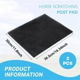 thumbnail image 5 of 2 Pcs Horse Cattle Scratchers, Horse Scratching Post,Super Soft Massage Brush Kit for Equine ,Scratc, 5 of 5