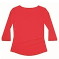 thumbnail image 2 of Victory Motorcycle New OEM Women's Red Badge 3 QTR Sleeve Shirt, XL, 286798509, 2 of 2