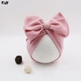 thumbnail image 4 of Gorro de algodón con lazo para bebé y niña, turbante, accesorios para fotografía infantil, gorro para bebé, accesorios para niños, gorros para recién nacidos, 4 of 4