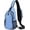 Denim Blue, variant on Structured Sling Backpack with Strap Pocket (Fits Power ) - Heavy Duty Water Resistant Crossbody Bag for Tech & Travel - Thick Padded Bottom Anti- Daypack (Fits Tablet/Console)