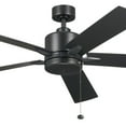 thumbnail image 4 of 330243SBK-Kichler Lighting-Lucian II - 5 Blade Ceiling Fan In Modern Style-14 Inches Tall and 60 Inches Wide-Satin Black Finish, 4 of 4