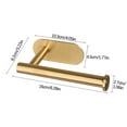 thumbnail image 3 of XMMSWDLA Adhesive Stainless Steel Bathroom Toilet Paper Holder for Bathroom & Kitchen304 Stainless Steel Tissue Holder Bathroom Wall-Mounted Roll Paper Rack Toilet Punch-Free Toilet Paper Rack Gold, 3 of 3