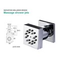 thumbnail image 4 of Labymos Square Shower Body Sprays Massage Nozzle Jet Massage Side Sprayer Spa 2-Function Wall Mount, 4 of 7