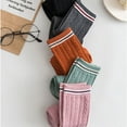 thumbnail image 5 of Womens Cotton Crew Socks, Thin Soft Comfort Breathable Dress Socks, Above Ankle Crew Socks for Business, Casual - Style 2, 5 of 5