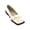 Beige, variant on Womens Loafers Square Toe Patent Leather Slip On Low Block Heel Dressy Office Lightweight Comfort Shoes Beige Size US5.5