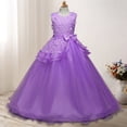 thumbnail image 3 of Vestido de lazo para niñas Vestido de princesa para niñas Vestidos de actuación para bodas Vestidos de actuación, 3 of 5