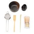 thumbnail image 1 of ZOUSSIQI Matcha Set Traditional Tea Whisk Tea Scoop Bowl Filter Handmade Ceremony Kit for Delicate Tea Making Gray JU316-63948, 1 of 13