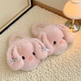 thumbnail image 2 of ZELAND Women's Cute Lolita Bunny Plush Slippers: Aesthetic Fuzzy Rabbit Winter House Shoes, Soft Fleece-Lined Warm Postpartum Recovery Slippers, Cozy Anti-Slip Indoor Bedroom Loafers for Girls, 2 of 8