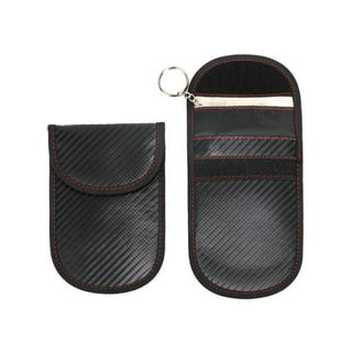 Faraday Bag for Key Fob (2 Pack), Scheam Carbon Fiber Texture