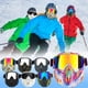 thumbnail image 1 of Gafas de nieve para casco de moto | Máscara de esquí con gafas extraíbles y protector facial | Protección UV antivaho a prueba de viento | Correa ajustable | Deportes de invierno al aire libre, 1 of 5
