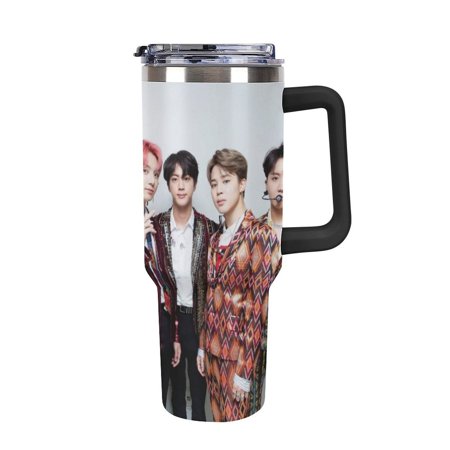 

B_TS Anime Tumbler Gifts Presents for Kids Husband Tumbler Cups For Home Office Or Car Perfect Anime Presents Boys And Girls Boyfriend Black-style