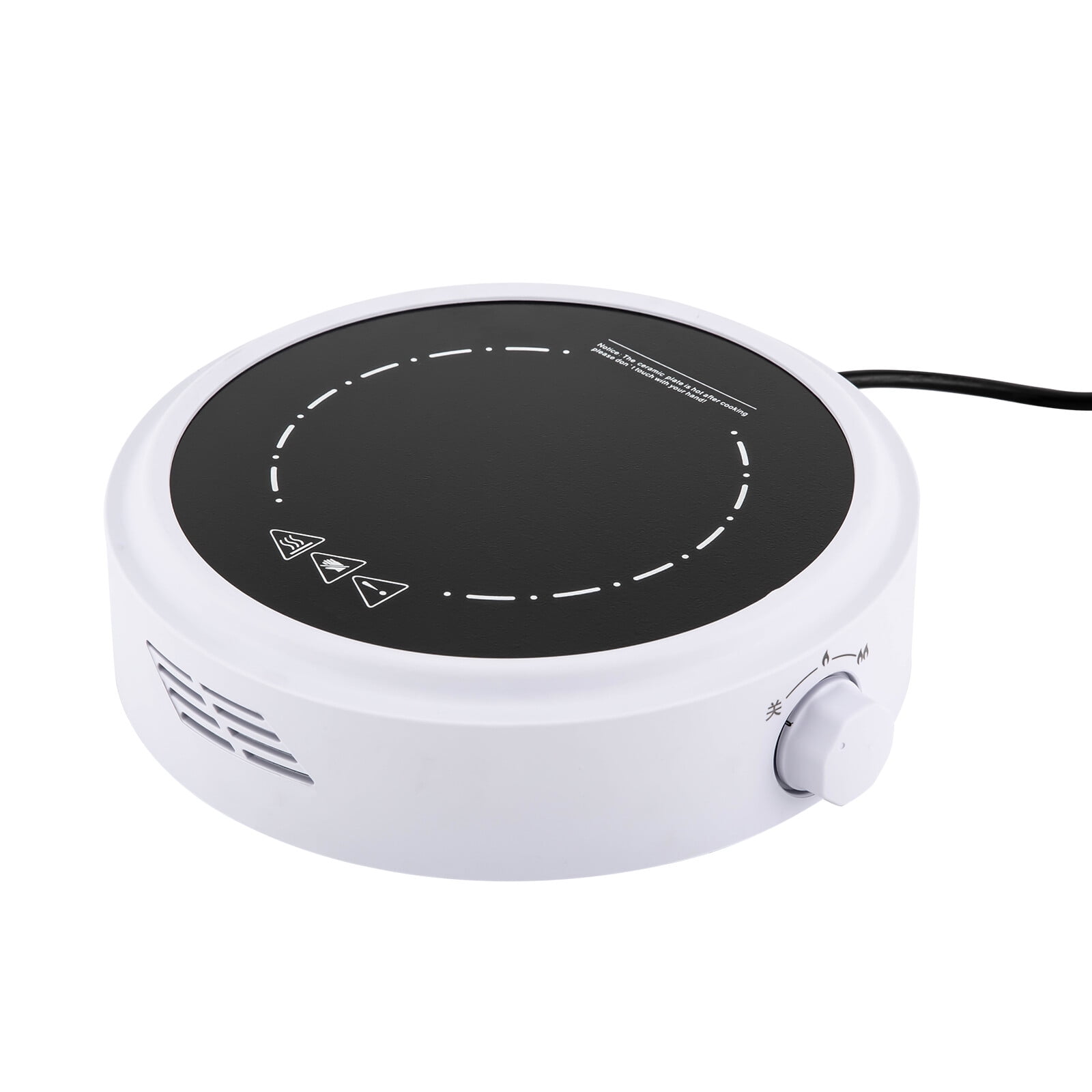 700W 110V Electric Mini Stove Portable Hot Plate Electric Stove for Boiling Water, Making Tea and Coffee (White)