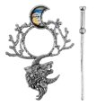thumbnail image 1 of Knot Hairpin Shawl Pin Hair Bun Stick Vintage Viking Hairpin Knot Viking Hair Jewelry, 1 of 3