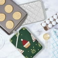 thumbnail image 5 of Yayeee Pot Holders Kitchen Heat Resistant with Pocket 7"x9.8" Cotton Oven Cooking Hot Pads, Christmas Santa Hats, 5 of 7