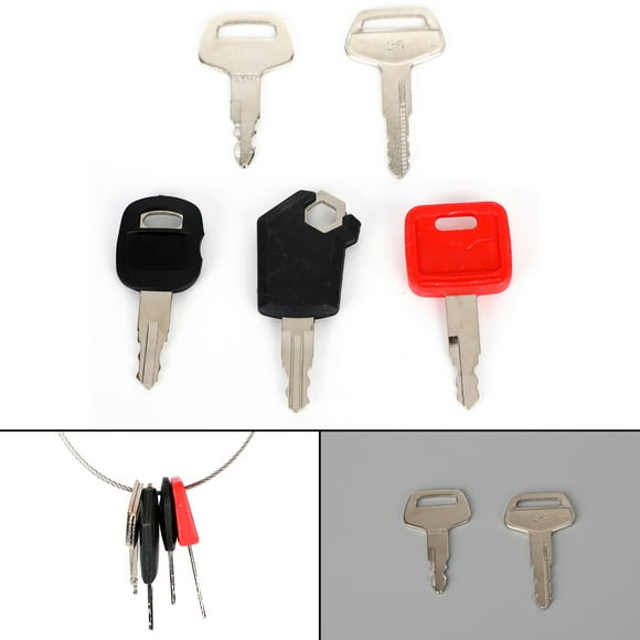 5 Master Heavy Equipment Keys For Caterpillar John Deere Kato Komatsu