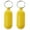 Yellow, variant on 2 Pieces Plastic Key Float Keychain Floating Key Chains for Outdoor Boatings Fishing Surfing Marine Floating Key Holder