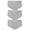Gray, variant on BadPiggies 3 Pack Period Underwear for Women Leakproof Soft Comfortable Panties Menstrual Brief S-XL