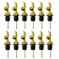 thumbnail image 1 of 12 Vertedores de  de Licor de Acero Inoxidable, Boquilla de  con Tapa AutomáTica para Alcohol para Aproximadamente 3/4 Pulgadas de Boca de Botella Dorada, 1 of 1