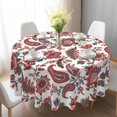 thumbnail image 1 of Round Tablecloth Bohemian Table Cloths 60 Inch Table Cover Wrinkle-Free Table Cloths for Home Kitchen Decor, 1 of 6