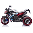 thumbnail image 2 of 12V Electric Motorbike for Kids, 3-Wheel Stable Design with Dual Motors, Slow Start, Spring Suspension & LED Lights – for Boys Girls Ages 3+, White, 2 of 10