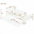 thumbnail image 5 of Cama de plataforma de madera de tamaño doble con barandillas en ambos lados y dos cajones de almacenamiento, 5 of 5