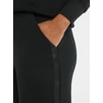 thumbnail image 4 of Avia Women's and Women's Plus Fleece Sweatpants with Satin Trim, Sizes XS-4X, 4 of 5