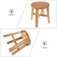 thumbnail image 5 of MERRYHAPY Brown Bamboo Stool for Kids and Home Nonslip Lightweight Practical Use 1Pc, 5 of 8