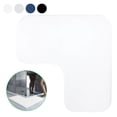 thumbnail image 4 of Tripumer 1 Pcs L-Shaped Bath Mat Bathroom Floor Rugs Corner Shower Mat for Square Shower bathroom White, 4 of 8