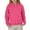 1#Hot Pink, variant on Kiijoy Toddler Girls Cotton Hoodie Long Sleeve Solid Color Hooded Sweatshirt, Sizes 3-4
