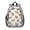 Saint Bernard and, variant on Boston Terrier and Floral Orange Backpack for School, Cute School Bag with Adjustable Shoulder Straps and Padded Back, 15"x11.42"x5.5"