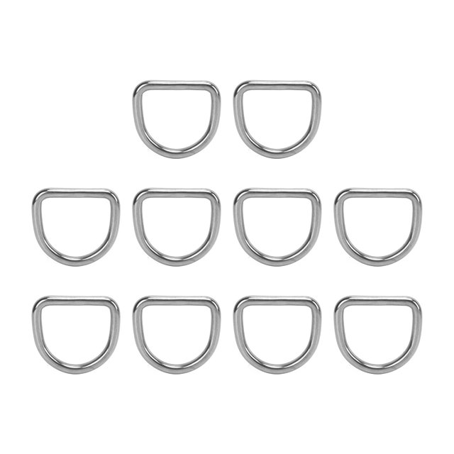 Herrajes para barcos con anillo en D soldado, 10 piezas de equipo de pesca para kayak de acero inoxidable 316, hebilla de anillo en D, hebilla de tracción para kayak, anillo en D, diseño de última generación