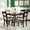 Espresso, variant on Highsound 5 Piece MDF and LVL Square Table Dining Furniture Set Gray