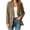 Dark khaki, variant on Womens Solid Color Casual Blazers Open Front Long Sleeve Work Office Jackets Blazer Coat