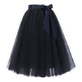 thumbnail image 3 of IROINNID Empire Waist tail Skirts For Women Basic Versatile Stretchy A-line Flared Casual Skater Skirt Solid Color Skirt, 3 of 5